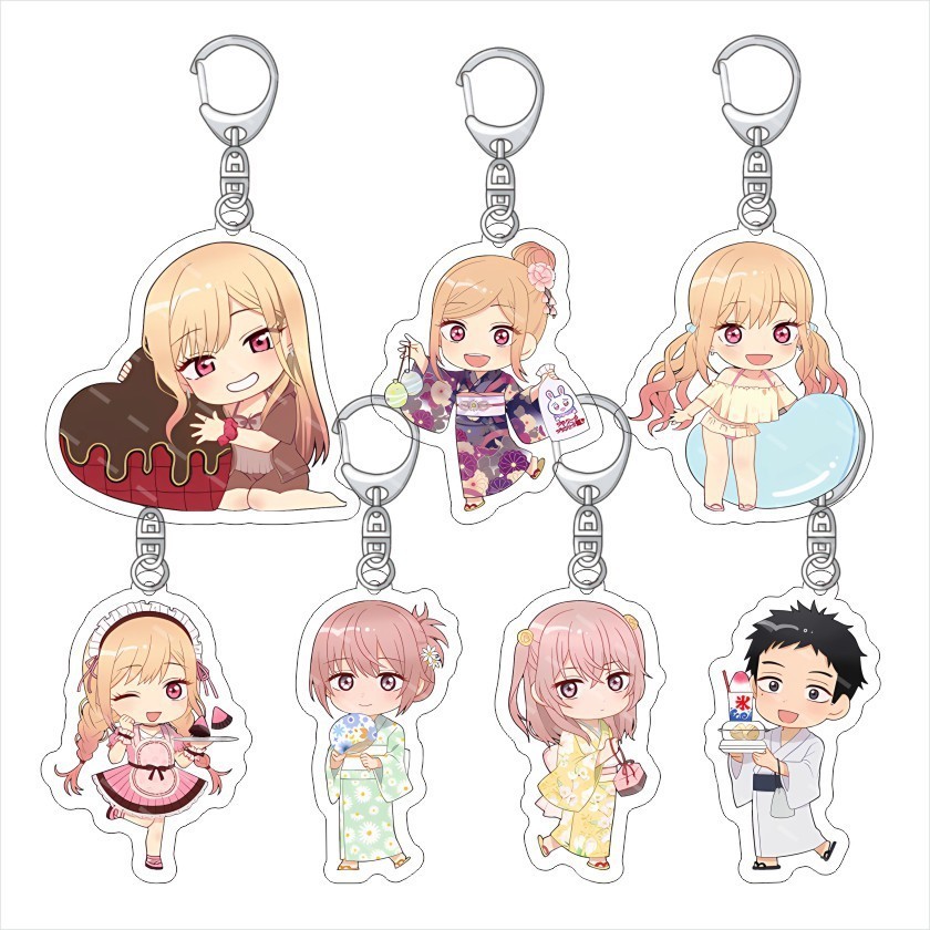 Móc Khoá Anime My Dress-Up Darling Keychain Marin Kitagawa Wakana Gojo Key Chain