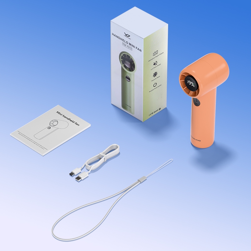 YODEVOE F013 Quạt cầm tay mini 199 Điều chỉnh có màn hình kỹ thuật số LED Bền bỉ 1500 mAh Quạt Tích Điện | BigBuy360 - bigbuy360.vn