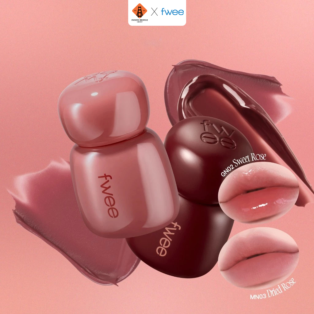 Son Tint Lì FWEE Rose Obsession Stay-Fit Tint Lên Màu Chuẩn, Giữ Màu Bền, Môi Mềm Mịn 18 Màu (4g)