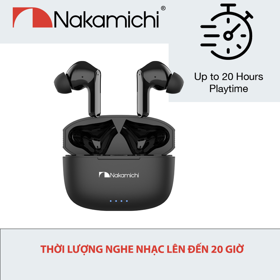 Tai Nghe TWS NAKAMICHI HUE-TULIP, BT 5.4, Màng Loa 10mm, Chống Ồn Chủ Động ANC -25dB, Nghe Đến 20H - Hàng Chính Hãng | BigBuy360 - bigbuy360.vn