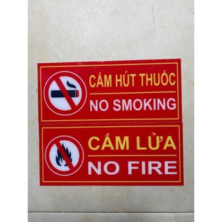 Bảng Cấm lửa, Cấm hút thuốc