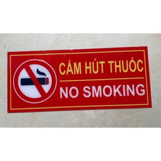 Bảng Cấm lửa, Cấm hút thuốc
