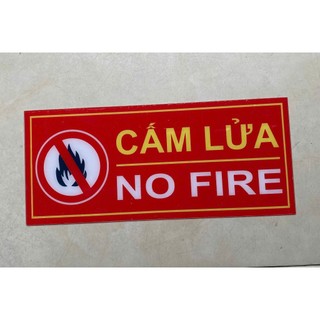 Bảng Cấm lửa, Cấm hút thuốc