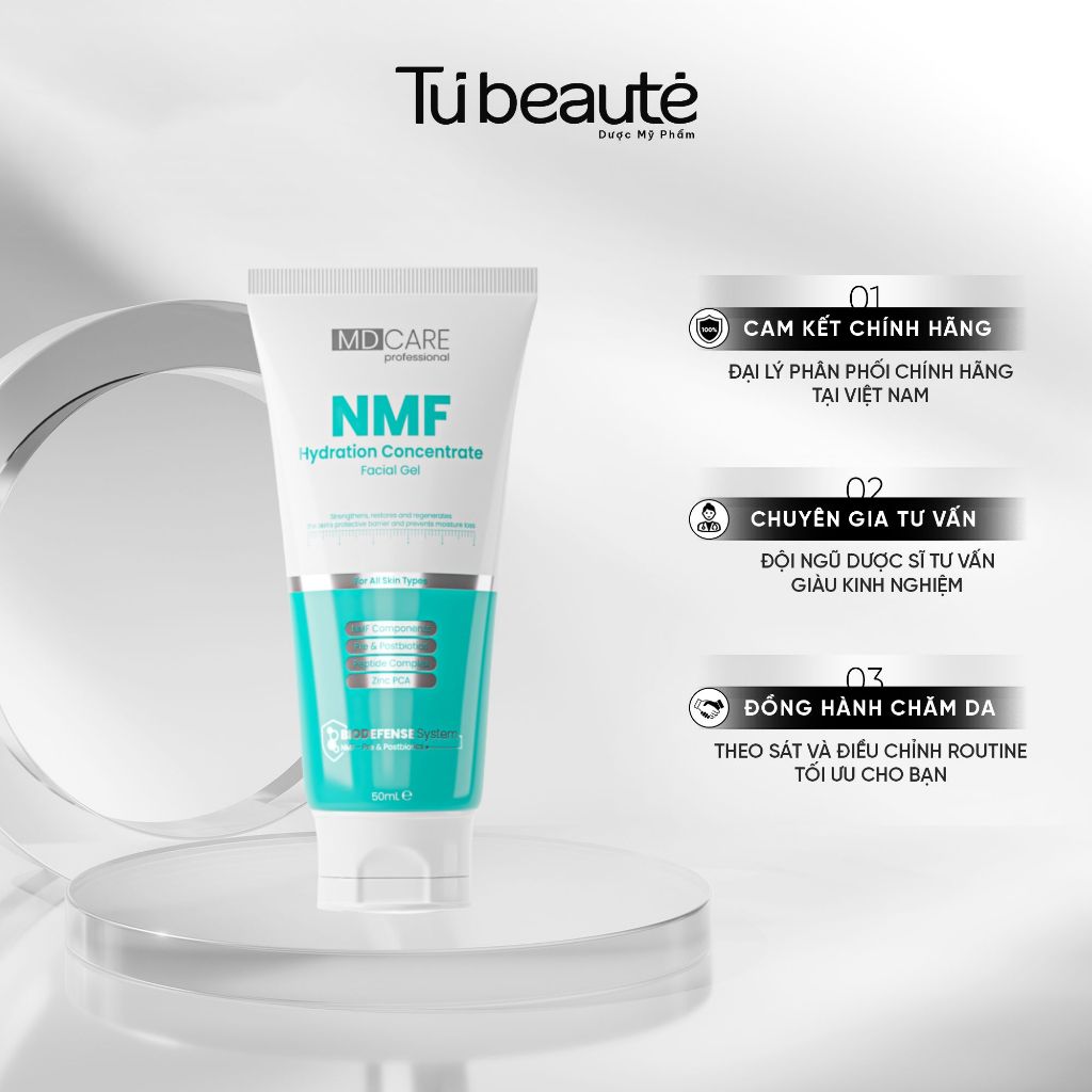 [HÀNG CÔNG TY] Gel Kiểm Soát Dầu MDCare NMF Hydration Concentrate Facial Gel 50ml (Tuýp)