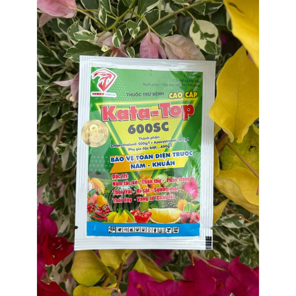 Thuốc trừ bệnh cây trồng Kata - Top 600SC đặc trị nấm tắc kè - thán thư - phấn trắng