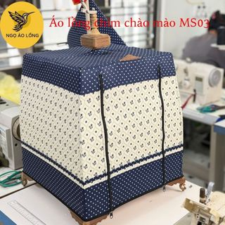  Áo lồng chim chào mào 3 khoang Ngọ áo lồng vải thô mềm chấm bi mã Thai03 chống nóng cản gió 