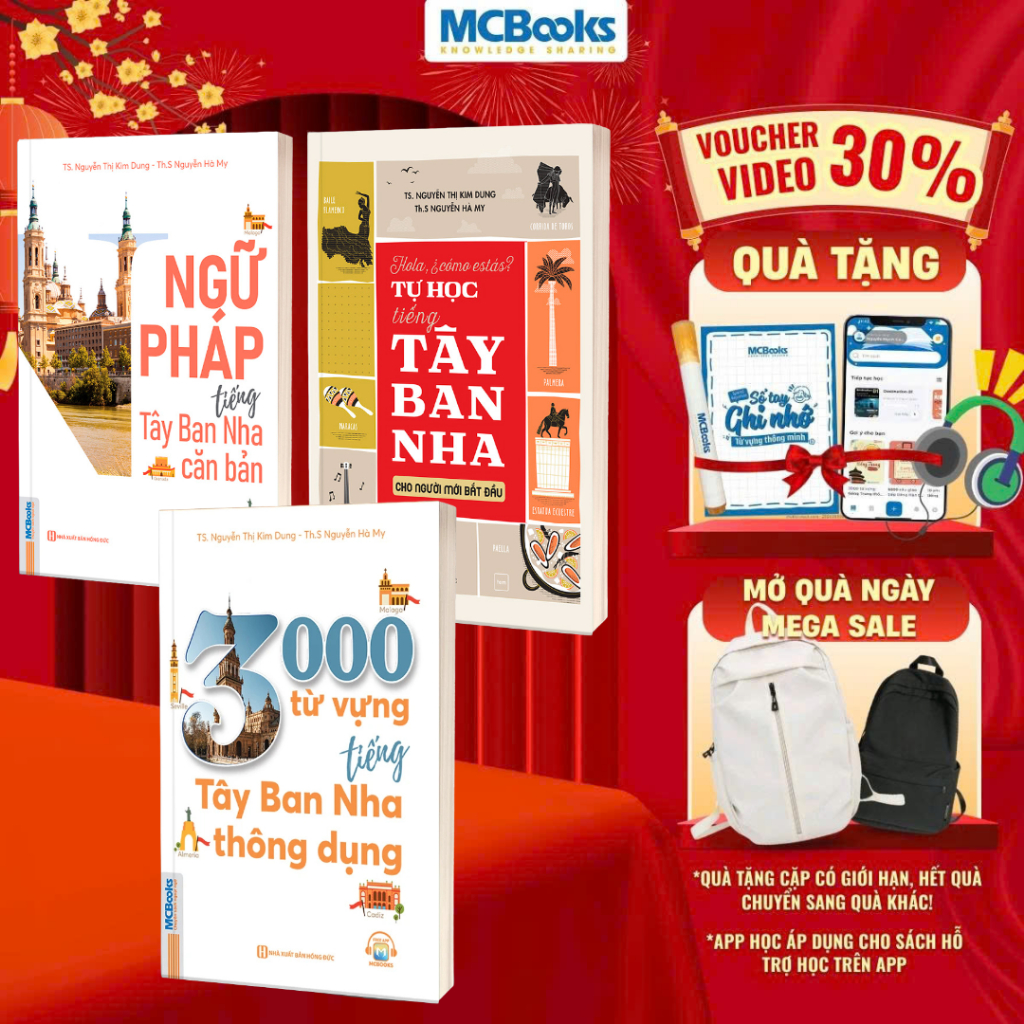 Sách - Combo Tự học tiếng Tây Ban Nha cho người mới bắt đầu - Lẻ/combo