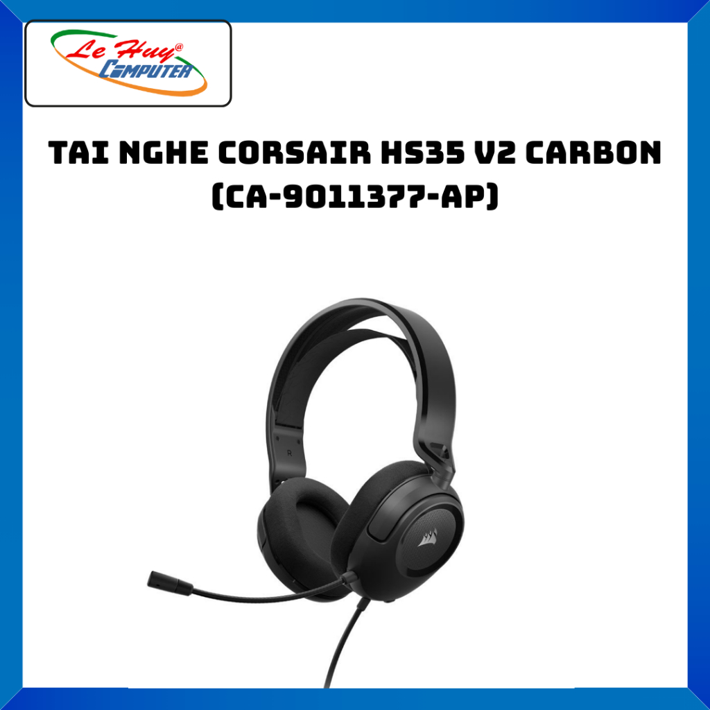 Tai Nghe Corsair HS35 V2 Carbon - Hàng Chính Hãng