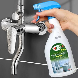  Tẩy Cặn Canxi Nhà Tắm HGO PLUS Làm Sạch Kính Vòi Sen Bồn Sứ Gạch Men Gương Soi 500ml 