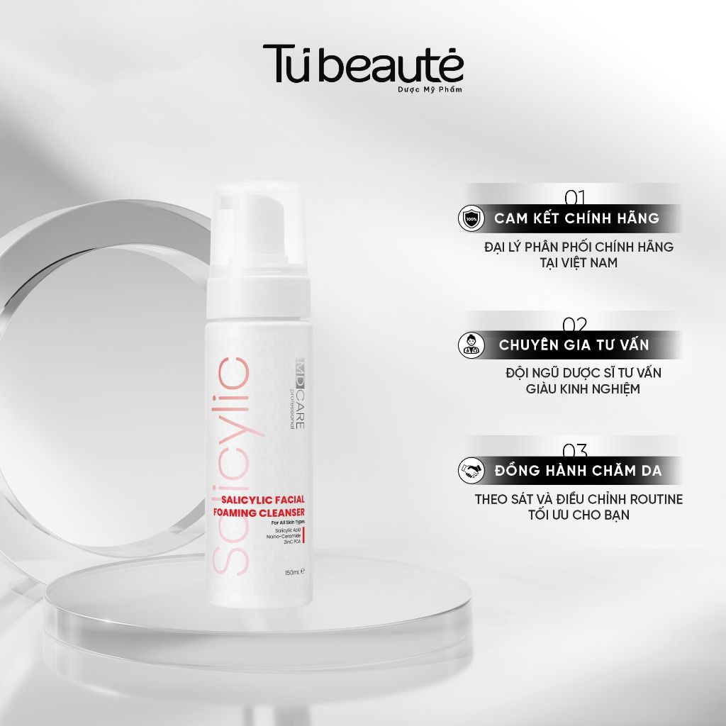 [HÀNG CÔNG TY] Sữa Rửa Mặt MDCare Salicylic Facial Foaming Cleanser 150ml