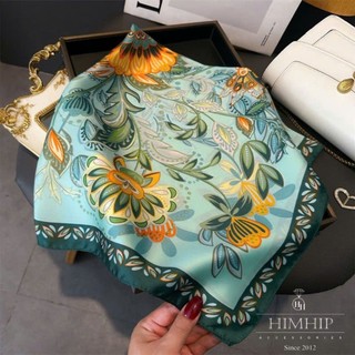 Khăn Vuông HimHip Lụa Thời Trang Nhiều Hoạ Tiết Khổ Vuông 70x70cm