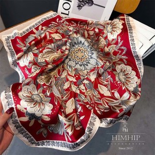 Khăn Vuông HimHip Lụa Thời Trang Nhiều Hoạ Tiết Khổ Vuông 70x70cm