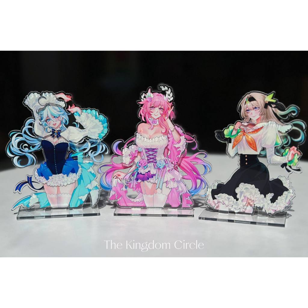 Standee Dress Up (thay đồ) nhân vật Honkai Star Rail, Genshin Impact Cyrene, Furina, FireFly