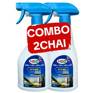   COMBO 2  Tẩy Dầu Mỡ Nhà Bếp HGO Làm Sạch Máy Hút Mùi Bếp Gas Bếp Từ Xoong Nồi Tường Bếp 500ml 