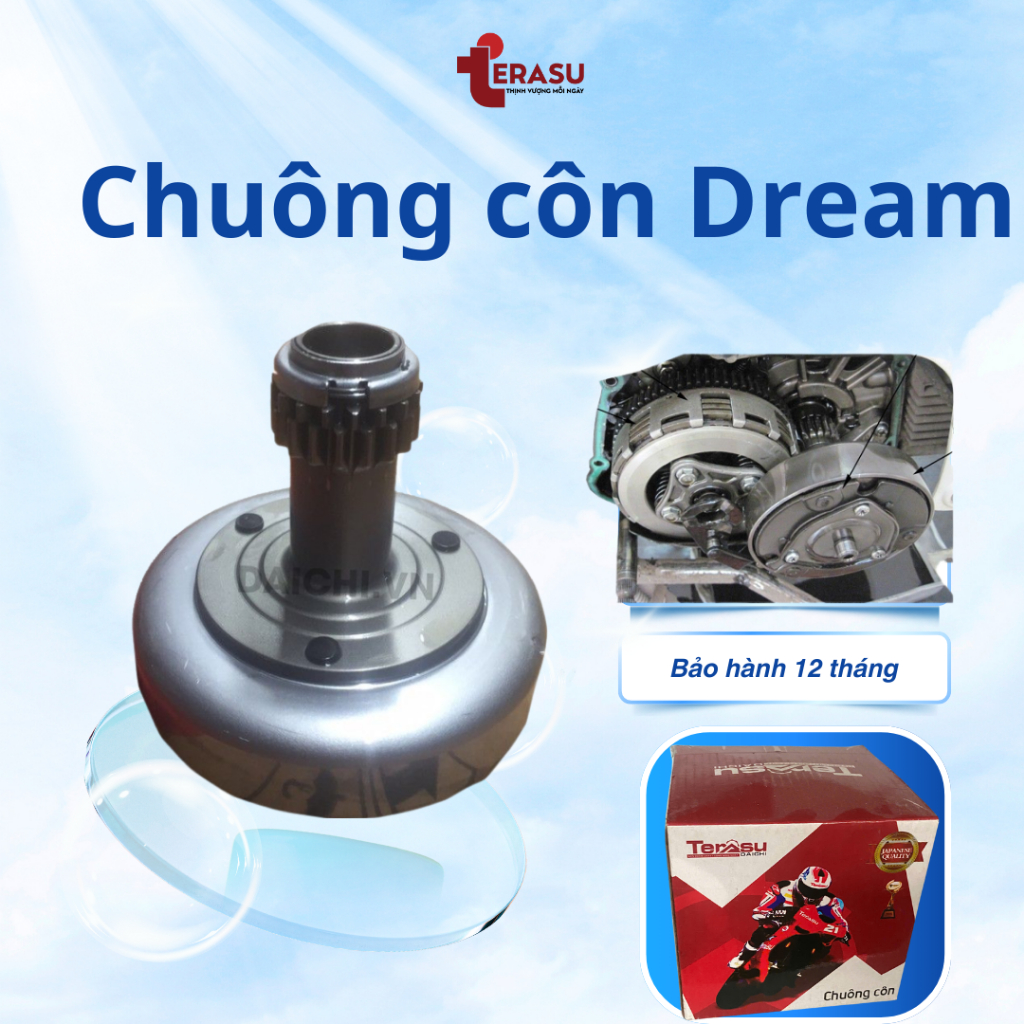 Chuông Côn Xe Dream Thái FFC | Chuông Ly Hợp Chuẩn Zin | Không Rung – Bám Tốt