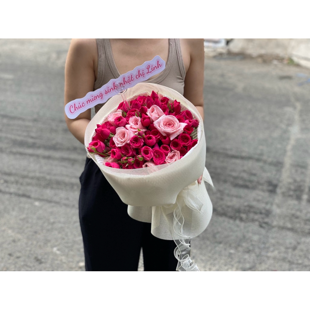 BÓ SOPHIA MIX OHARA HỒNG