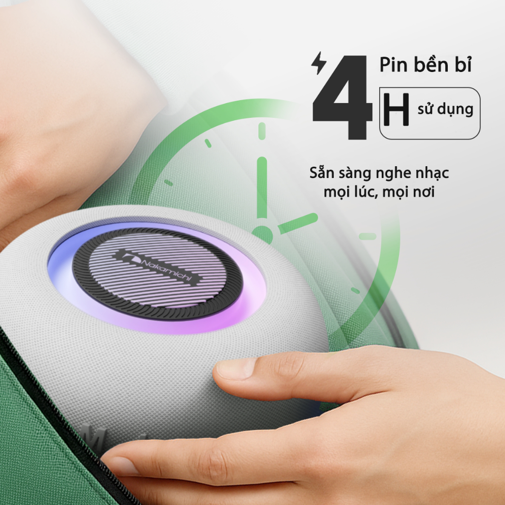 Loa Bluetooth NAKAMICHI NBS-116, BT 5.3, Công Suất 8W*2, Pin 2400 mAh, Nghe Đến 4H - Hàng Chính Hãng | BigBuy360 - bigbuy360.vn