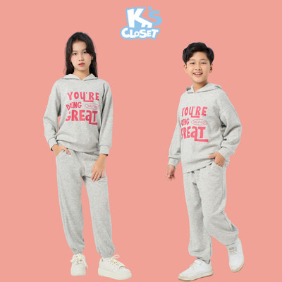 Bộ Quần Áo Hoodie Có Mũ K'S CLOSET Cho Bé Trai Và Bé Gái (2-14 tuổi) từ 10kg - 55kg KT131TWF, KT215FIF