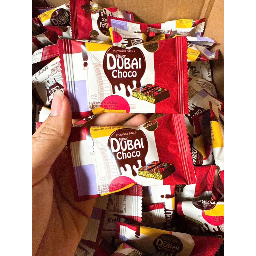 [ SOCOLA ] 100g Socola Dubai nhân sợi/ sô cô la hạt dẻ cười/ Hạt phỉ/ sữa dừa Dubai thơm ngon