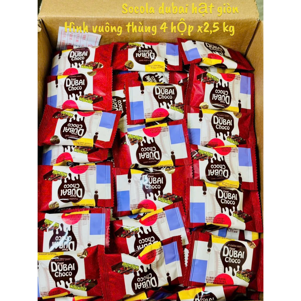 [ SOCOLA ] Combo 1000g Socola Dubai nhân sợi/ sô cô la hạt dẻ cười/ Hạt phỉ/ sữa dừa Dubai thơm ngon