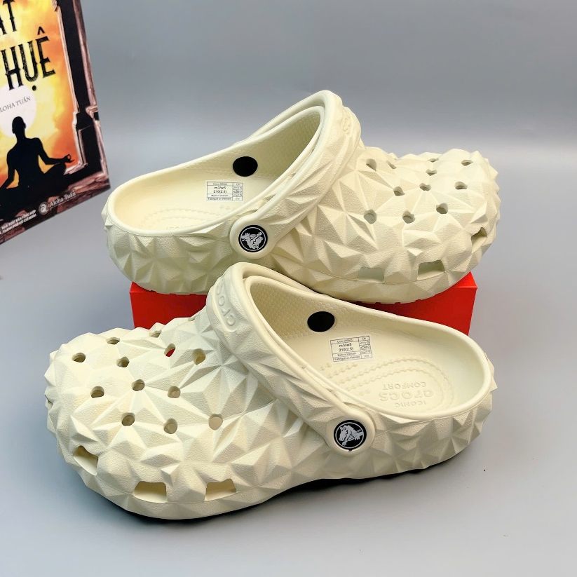 Dép cross kim cương nam nữ classic off gird clog, dép đúc nguyên khối