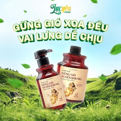 Chiết Xuất Gừng Gió Xuyên Khung Lạc Yên Foods, Cốt Gừng Không Bả Giúp Mẹ Bỉm Giữ Ấm