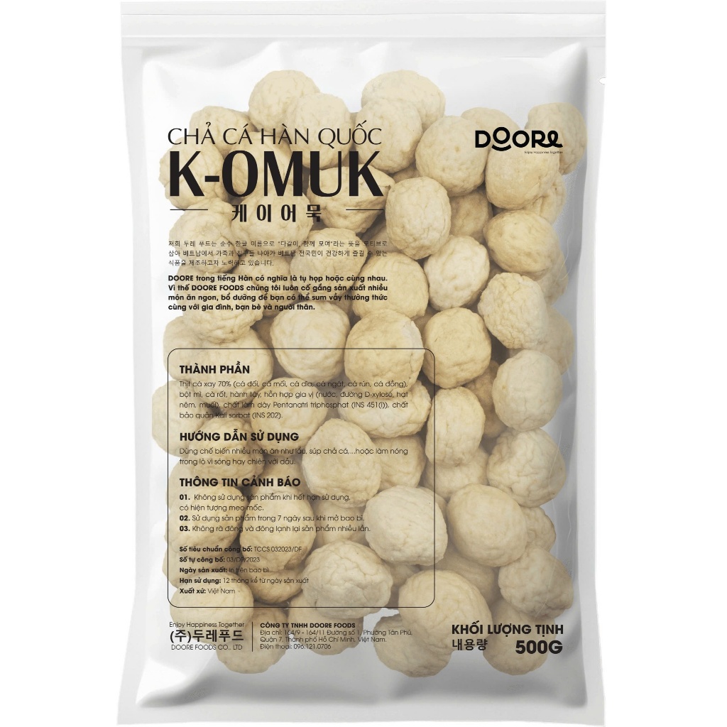 Chả Cá Viên Hàn Quốc 500g – Odeng Viên Dai Ngon Chuẩn Vị