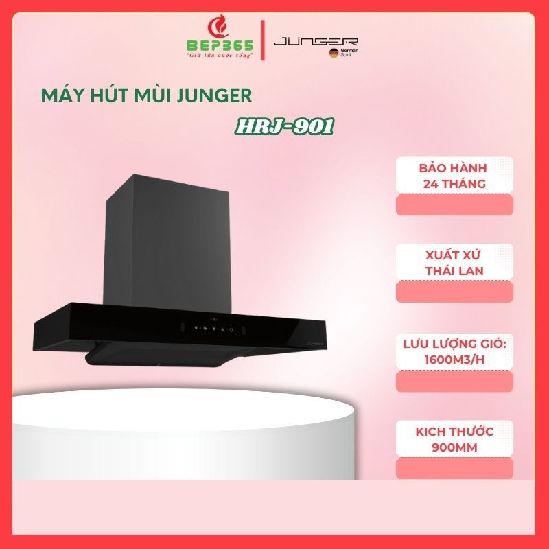 Máy hút mùi âm tủ Junger HRJ-901 – Công suất hút mạnh – Điều khiển vẫy tay – Bảo hành 3 năm
