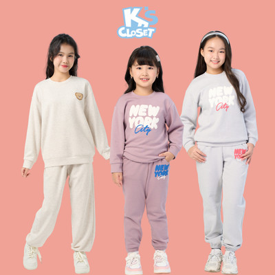 Bộ Jumper K'S CLOSET Chất Liệu Vải Cotton Interlock Dành Cho Bé Gái Từ 11-55kg (2-14 Tuổi) E028FIF, KT176FIF