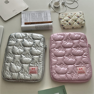 Túi đựng Laptop Ins Dễ Thương Hello Kitty Thêu Chống Sốc Máy Tính Bảng Lót Gói Cho 9.7 10.2 10.9 11 13 14 15 15.6 Inch