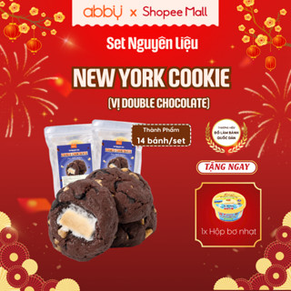   ABBY - TẶNG BƠ  Set làm bánh New York cookies - Thành phẩm 14 bánh set - Nguyên liệu làm bánh quy tại nhà 