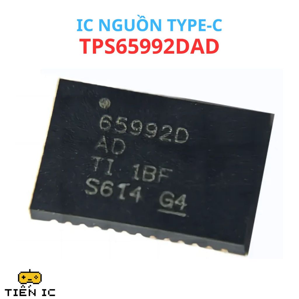 IC TPS65992DAD TPS65992DADRJKR TPS65992D AD 65992D AD QFN-38 IC QUẢN LÝ CỔNG USB TYPE-C PD - Hàng mớ