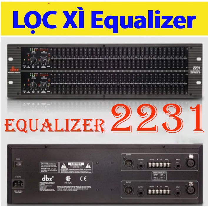 Lọc Xì Equalizer  2231+231+215 Lọc Tiếng Âm Thanh Chuyên Nghiệp 2 Kênh Lọc Cực Sạch Không Tạp Âm,Tiế