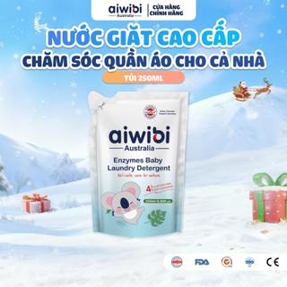 Nước Giặt Aiwibi Cho Bé, Bảo Vệ Vải Mềm Mại, Loại Vết Bẩn Hiệu Quả (Túi 250ml)