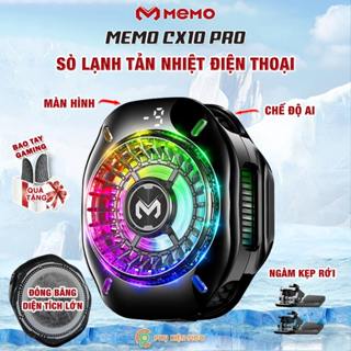  Quạt tản nhiệt điện thoại sò lạnh Memo CX10 Pro AI RGB sò lạnh AI từ tính Led RGB Gaming thế hệ mới đóng băng full mặt 