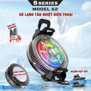 Quạt tản nhiệt điện thoại S2 sò lạnh từ tính Led RGB Gaming thế hệ mới siêu nhẹ đóng băng full mặt