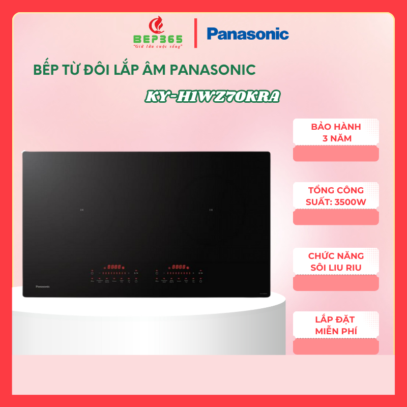 Bếp từ đôi Panasonic KY-H1WZ70KRA