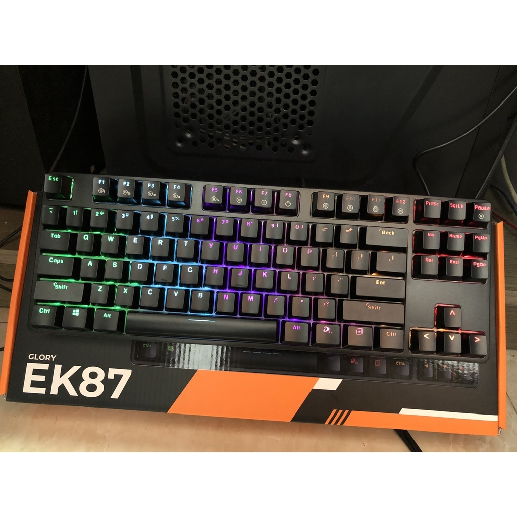 Bàn phím cơ DareU EK87 v2 Black/ DareU EK87 Black/ Multi LED/ Rainbow LED/ 87 KEY