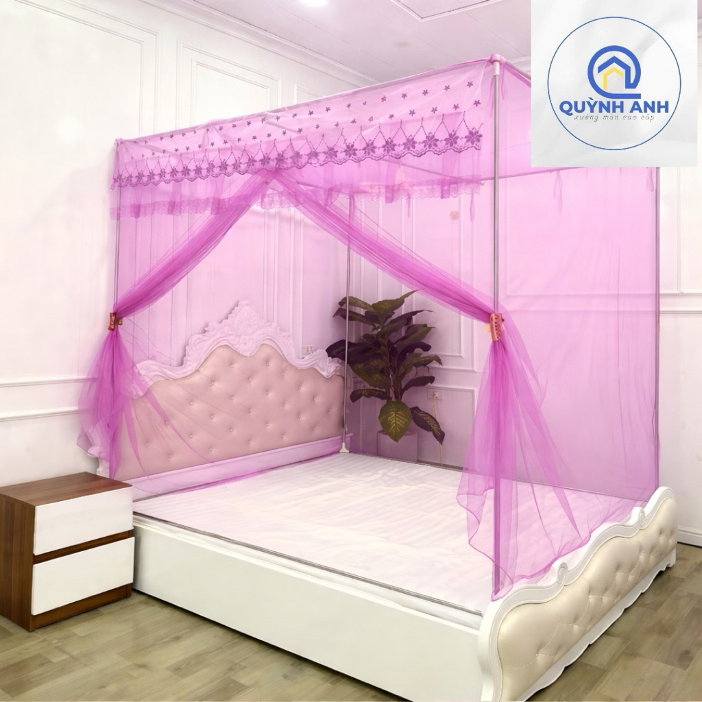 Màn Khung Không Khoan Tường - Màn Cửa Vén Khung Inox Xưởng Màn Quỳnh Anh