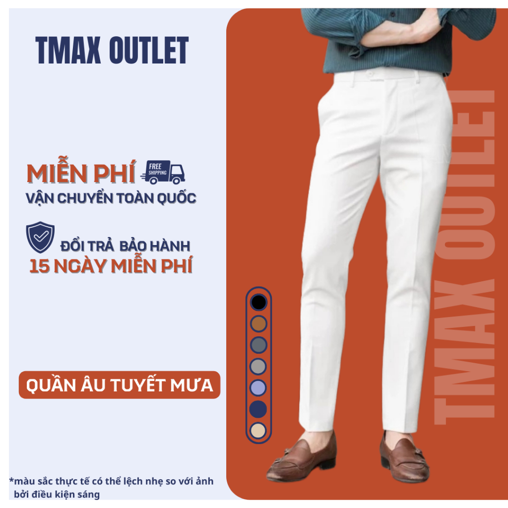 Quần Âu Vải Tuyết Hàn 1HAND Mam Ống Côn Phong Cách Trẻ Trung, Lịch Lãm (Có Big Size 45-90kg)