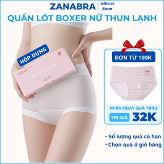   Set 5 10  Quần Lót Đùi Boxer Nữ Su Lụa Ôm Dáng - Quần Mặc Váy Kháng Khuẩn Co Giãn Tốt ZANABRA 