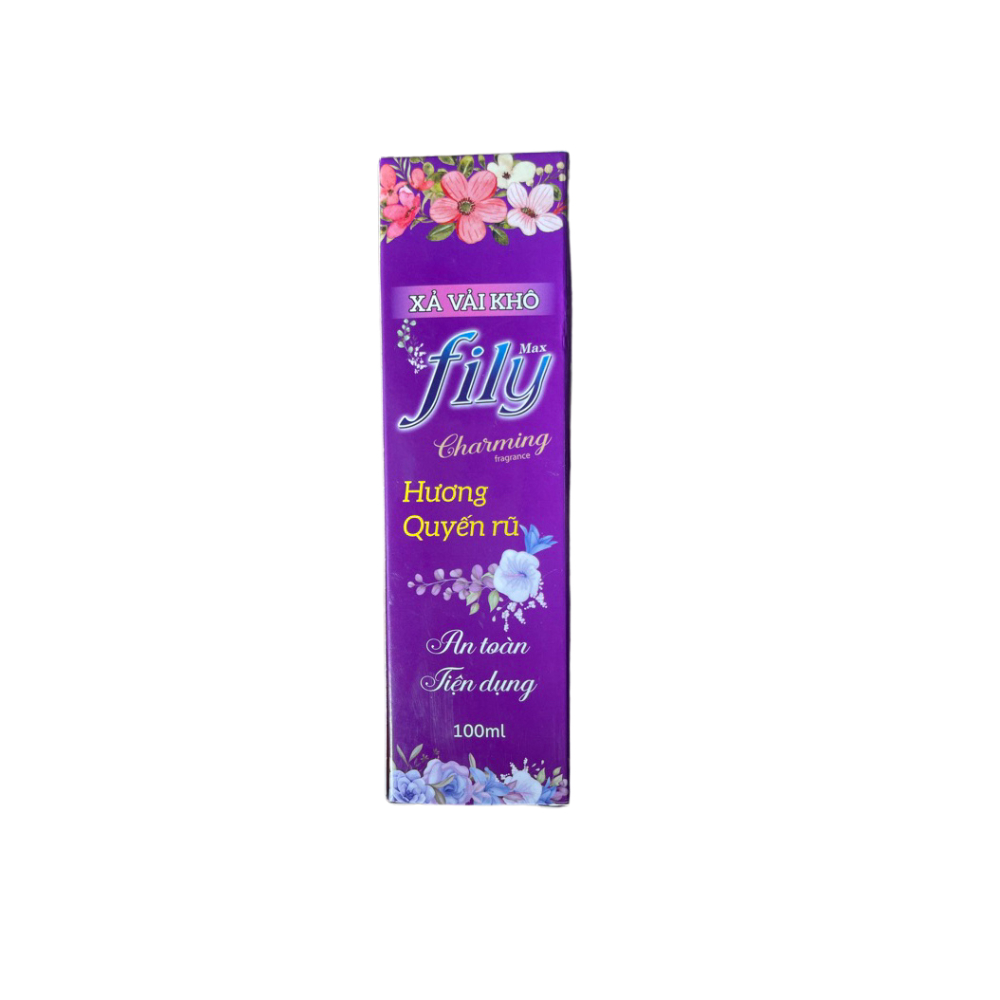 Xả Vải Khô FILY Max Charming Fragrance (100ml) – Hương Quyến Rũ, An Toàn & Tiện Dụng