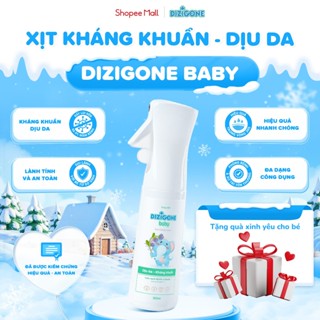  Xịt kháng khuẩn dịu da DIZIGONE Baby 300ml: Xịt tay chân đồ gặm nướu đồ chơi đồ dùng của bé phòng bệnh cho bé 