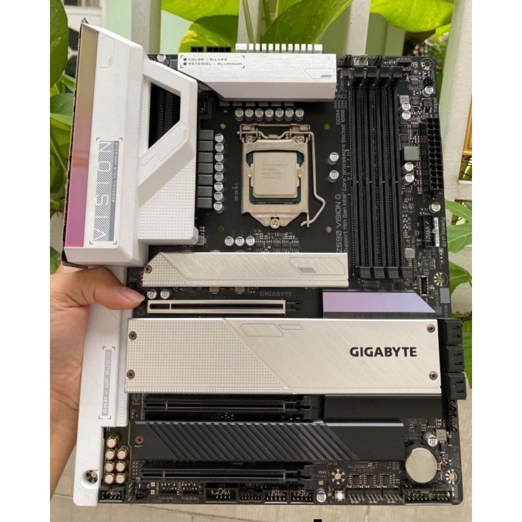 Combo 3 Món -- Main Gigabyte Z590 Vision G +CPU Intel Core i9 10900K + Ram G.Skill TridentZ Neo RGB 