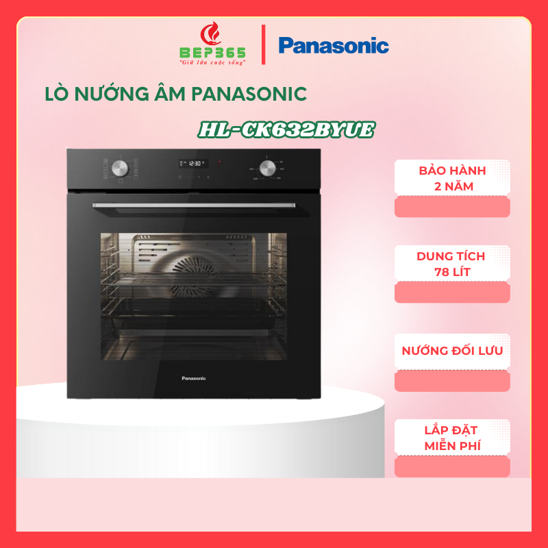 Lò nướng Panasonic HL-CK632BYUE 78 lít, Bảo hành 2 năm - BST