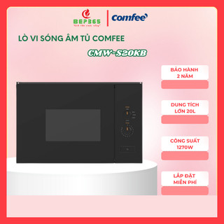 Lò vi sóng Comfee CMW-S20KB - Dung tích 20 Lít - Công suất 1270W mạnh mẽ - Bảo hành 2 năm