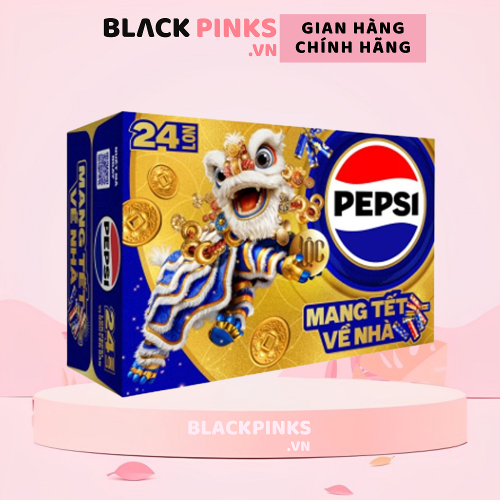 Thùng 24 lon nước ngọt Pepsi lon 320ml