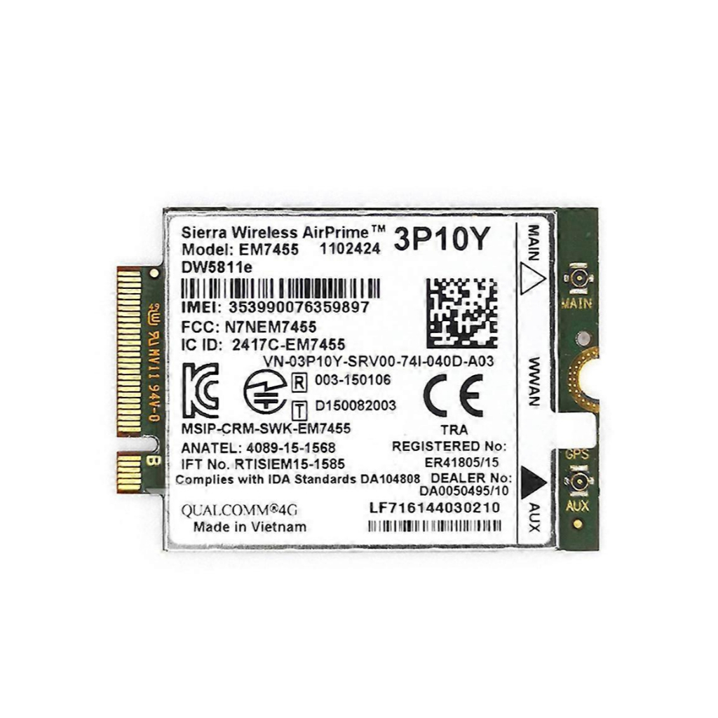 Card mạng WWAN 4G EM7455 (dw5811e) / EM7430 sử dụng cho Laptop Lenovo