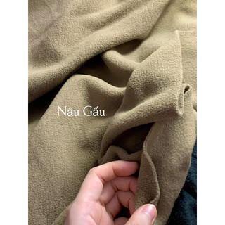 Vải nỉ bông cotton 2 mặt xuất dư (Khổ 1m6)
