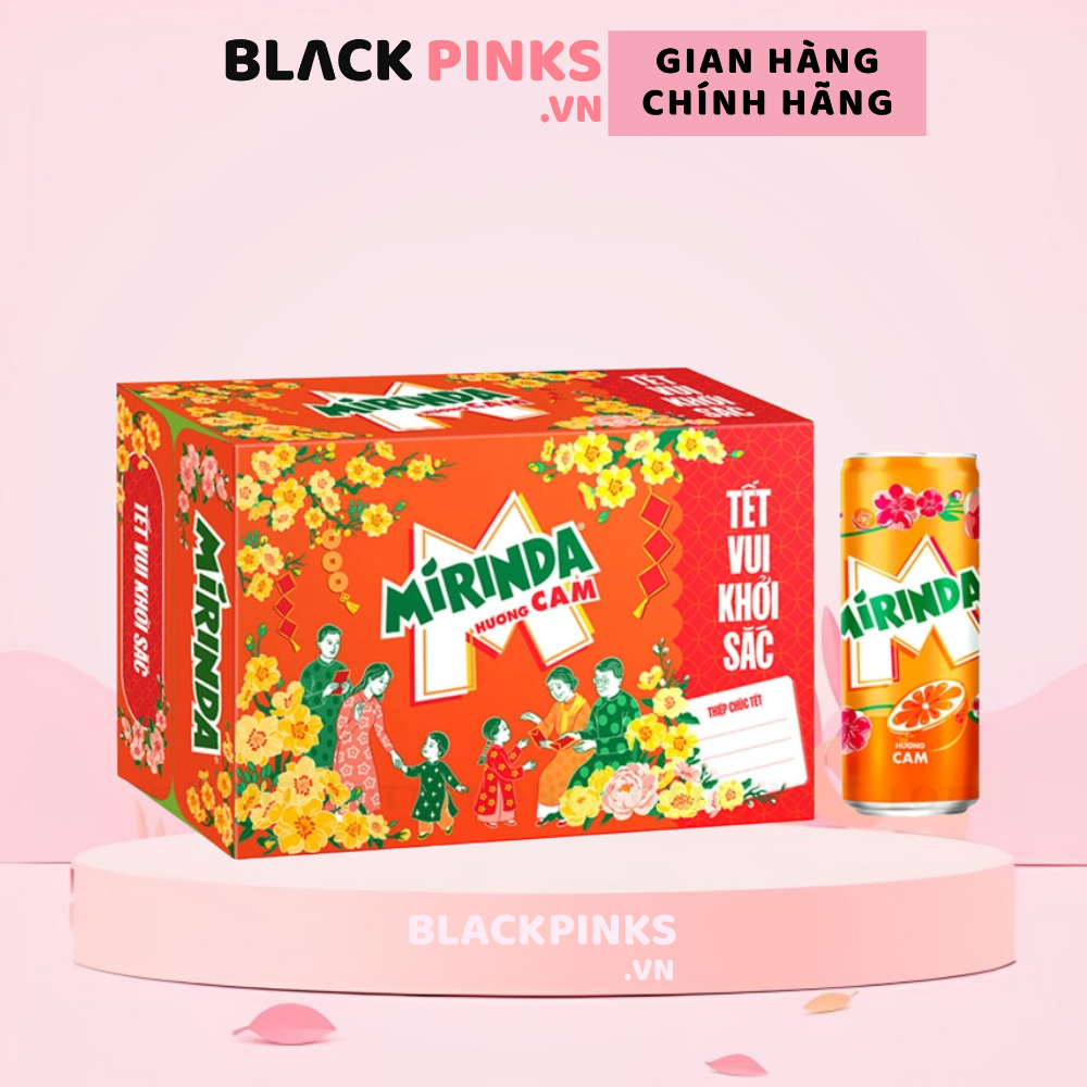 Thùng 24 lon nước ngọt Mirinda cam 320ml
